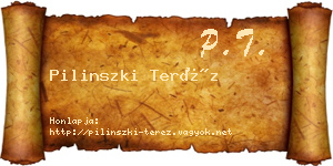 Pilinszki Teréz névjegykártya